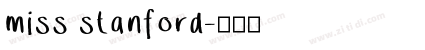 miss stanford字体转换